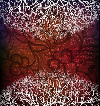 tree silhouette background vector