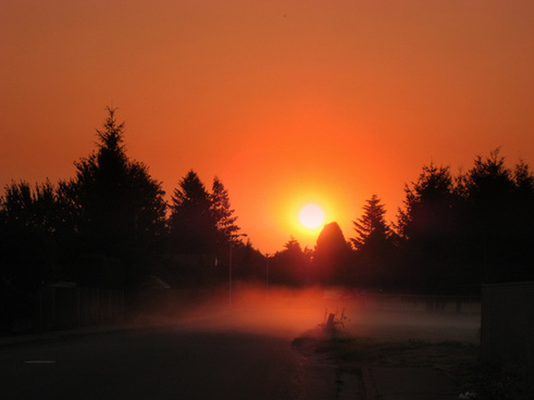 image of the sun rising