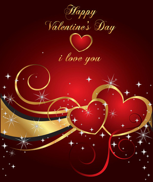 Valentine day background Free vector in Adobe Illustrator ai ( .AI ...