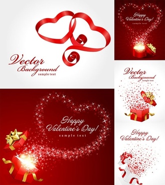 valentine day gift ribbon and clip art