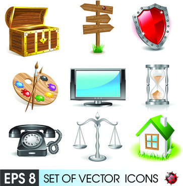 Download Vector 3d icons free vector download (32,511 Free vector ...