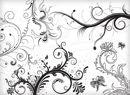 Abstract Black And White Background Designs