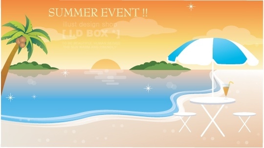Beach scenery art free vector download (224,220 Free vector) for