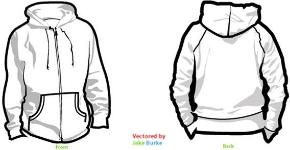 Download template jaket hoodie cdr