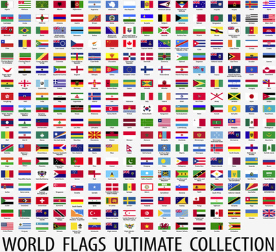 Flags of the World Sorted Alphabetically Free vector in Encapsulated ...