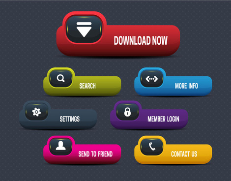 Download 3d button vector free vector download (6,689 Free vector ...