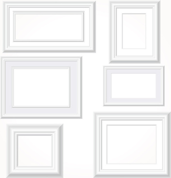 European retro black and white photo frame vector Free vector in Adobe Illustrator ai ( .ai