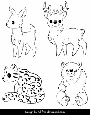 Download Line Wild Animal Drawings Free Vector Download 106 585 Free Vector For Commercial Use Format Ai Eps Cdr Svg Vector Illustration Graphic Art Design