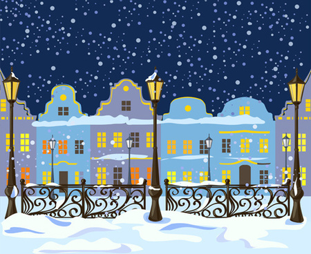 Christmas City Free Vector Download 8 332 Free Vector For