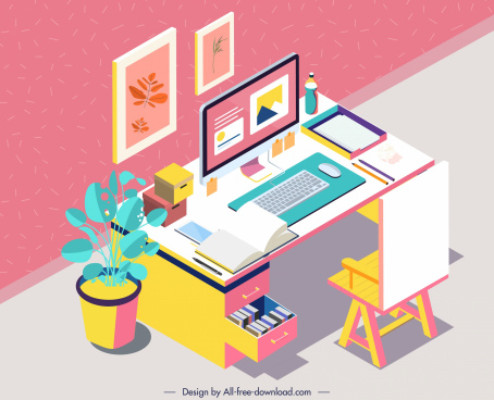 Desk Free Vector Download 302 Free Vector For Commercial Use Format Ai Eps Cdr Svg Vector Illustration Graphic Art Design The colorful, generously padded mesh seat will add a vibrant, lively look to your space as well as keep you comfortable. ai eps cdr svg vector illustration