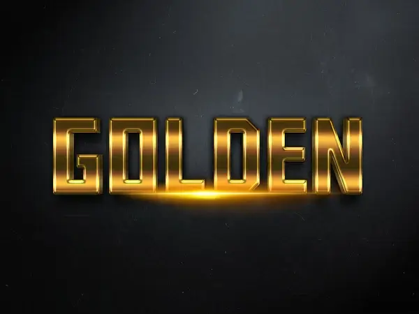 013d gold text effect 1 preview