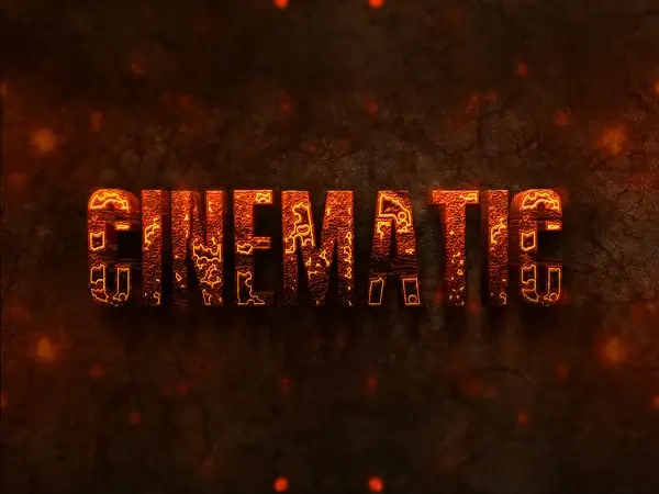 03 3d burning text effects preview
