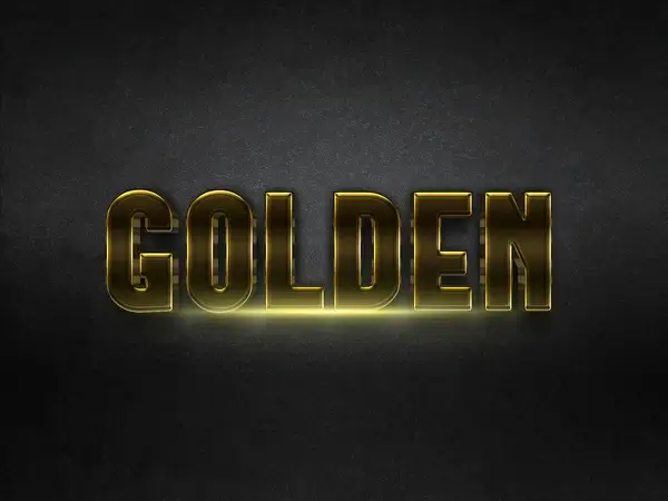 043d gold text effect 1 preview