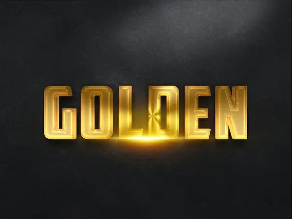 093d gold text effect 1 preview