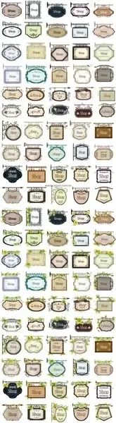 100 decorative vector listed shop