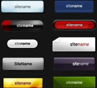 10 button styles template psd layered