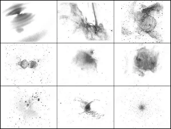 10 starry grunge brush
