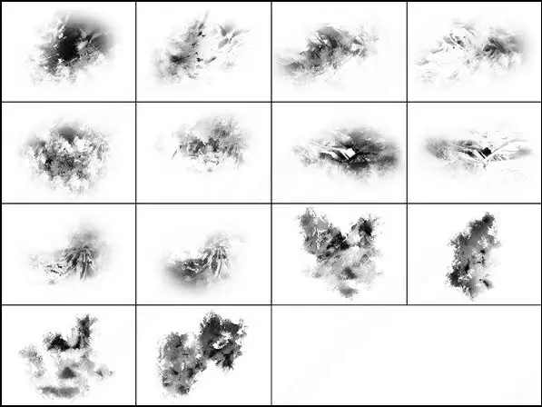 14 chaotic abstract brush