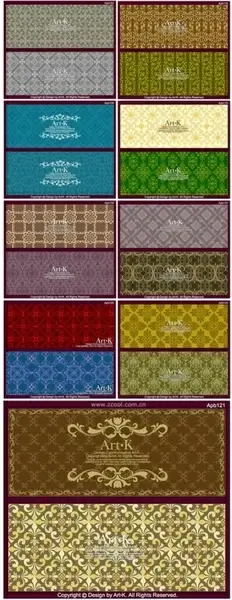18 of the retro elegant lace pattern vector