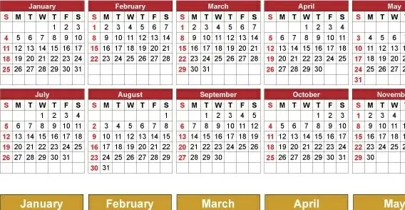 2009 Free vector calendar