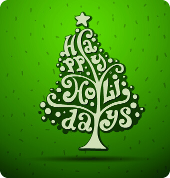 2014 christmas elements with dot backgrounds