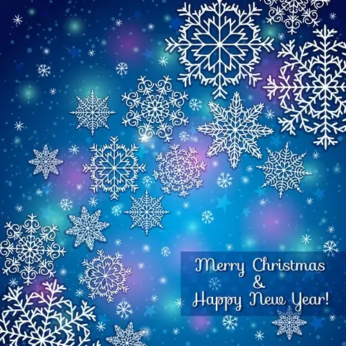 2014 merry christmas snowflake background graphics