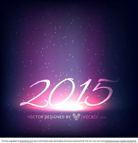 2015 happy new year free vector