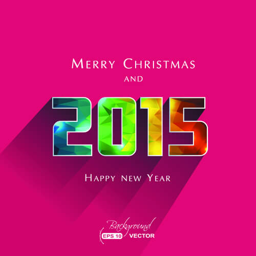 2015 new year background art vector