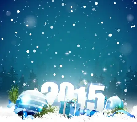 2015 winter christmas vector backgrounds