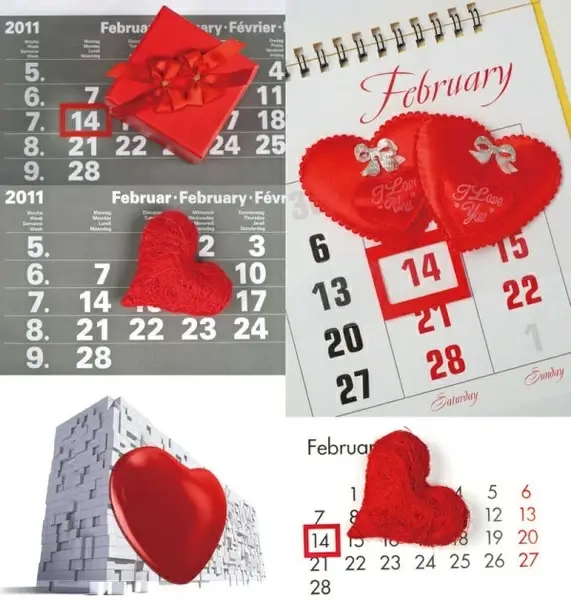 214 valentine39s day desk calendar highdefinition picture