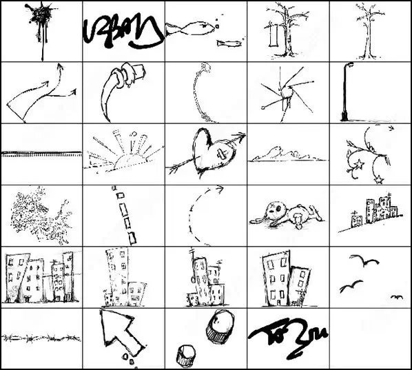 29 urban scrawl brush