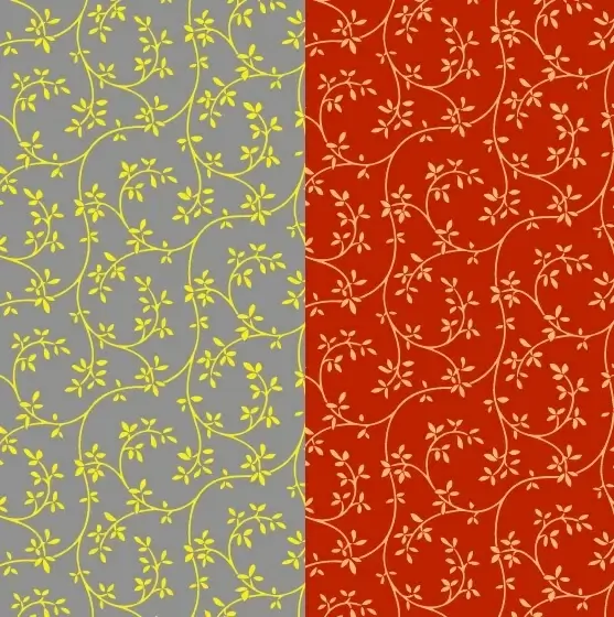 2color leaf pattern background vector