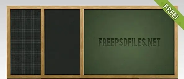 3 Free Blackboard PSD Models 