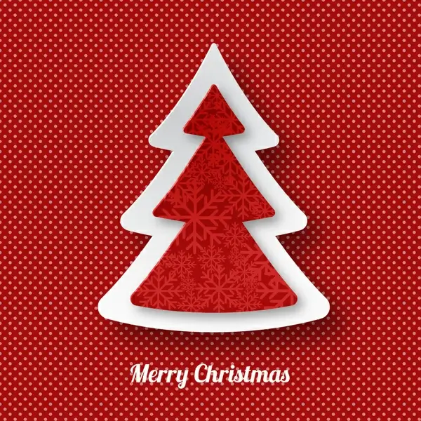 3d christmas tree decoration and red check background