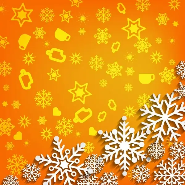 3d vector illustration abstract christmas background