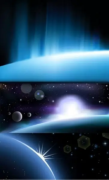 3glare background vector space