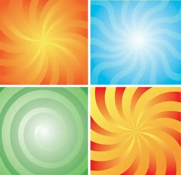 4 rotation lines of the background vector
