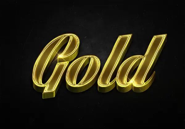 50 3d shiny gold text effects preview 