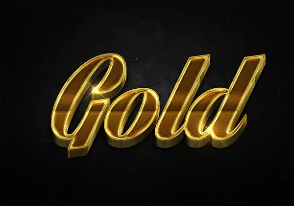 59 3d shiny gold text effects preview 