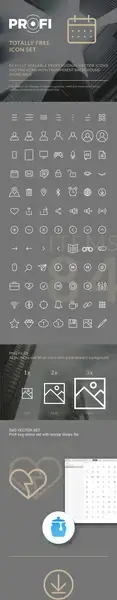 84 fully scalable professional vector icons for any modern web or app