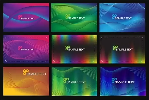 9 lines of lightsensitive background card vector