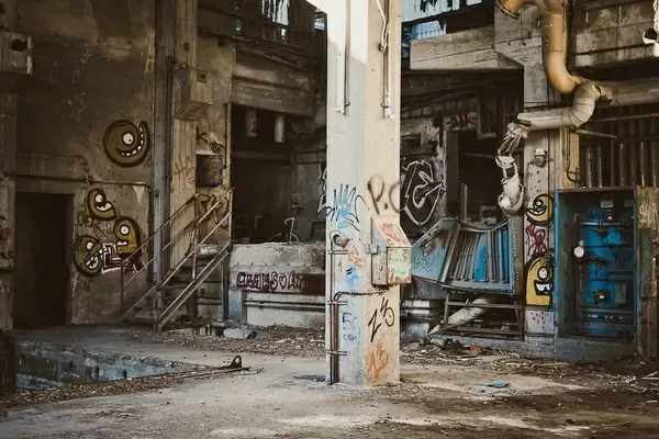 abandoned architecture art broken city decay
