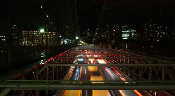abstract architecture blur bridge building car city