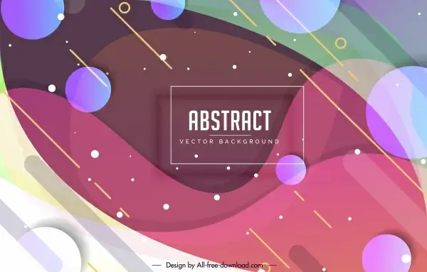 abstract background colorful modern design flat circles ornament