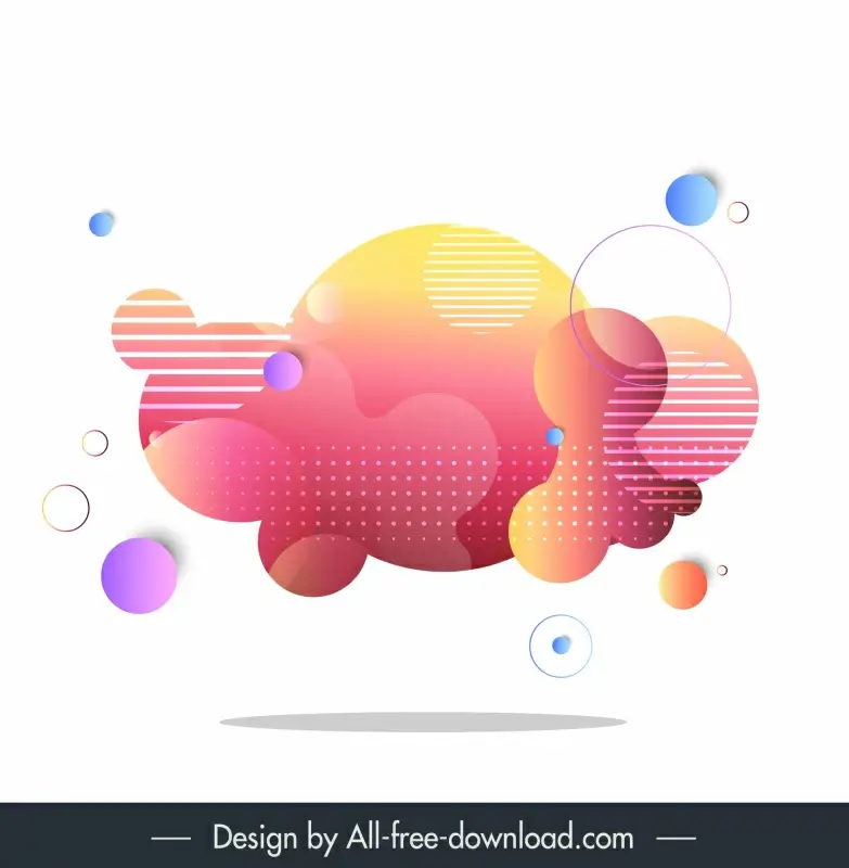 abstract background design elements colorful deformity shapes design