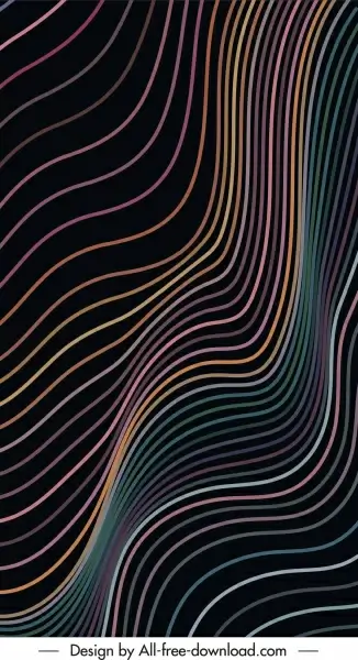 abstract background modern delusive dynamic curved lines