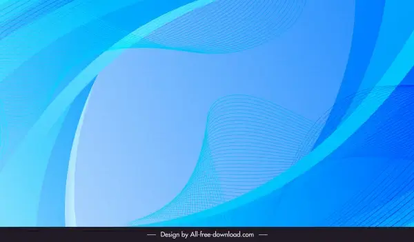abstract background template blue dynamic curves sketch