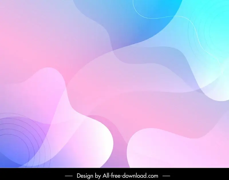 abstract background template bright flat curves decor