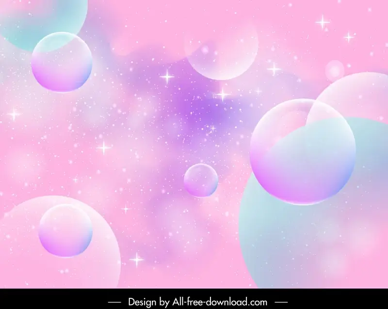abstract background template bright sparkling circles