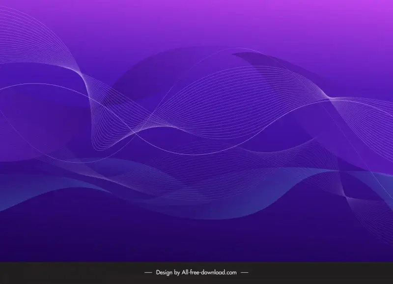 abstract background template dark dynamic waving lines